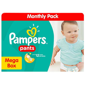 pampers pants size 4 mega box